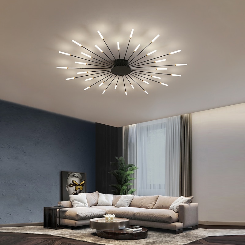 128 cm Nordic Style Ceiling Light LED Firework Design Metal Living Room 220-240V2