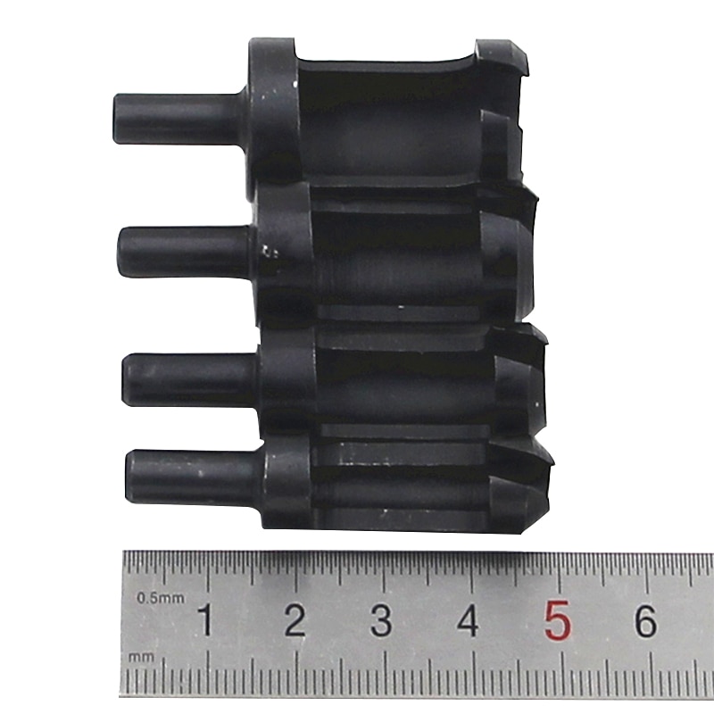 4pcs 6.3mm Black Round Shank Carbon Steel Wood Plug Cutter 6-8-13-16mm Woodworker Wood Drilling Plug Hole Cutters Drill Bit4