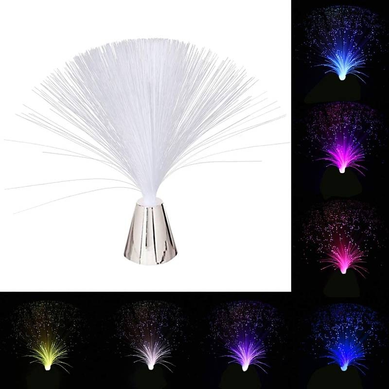 Multicolor LED Fiber Optic Lamp Light Interior Decoration Centerpiece Holiday Wedding Lamp LED Night Light Lamp2