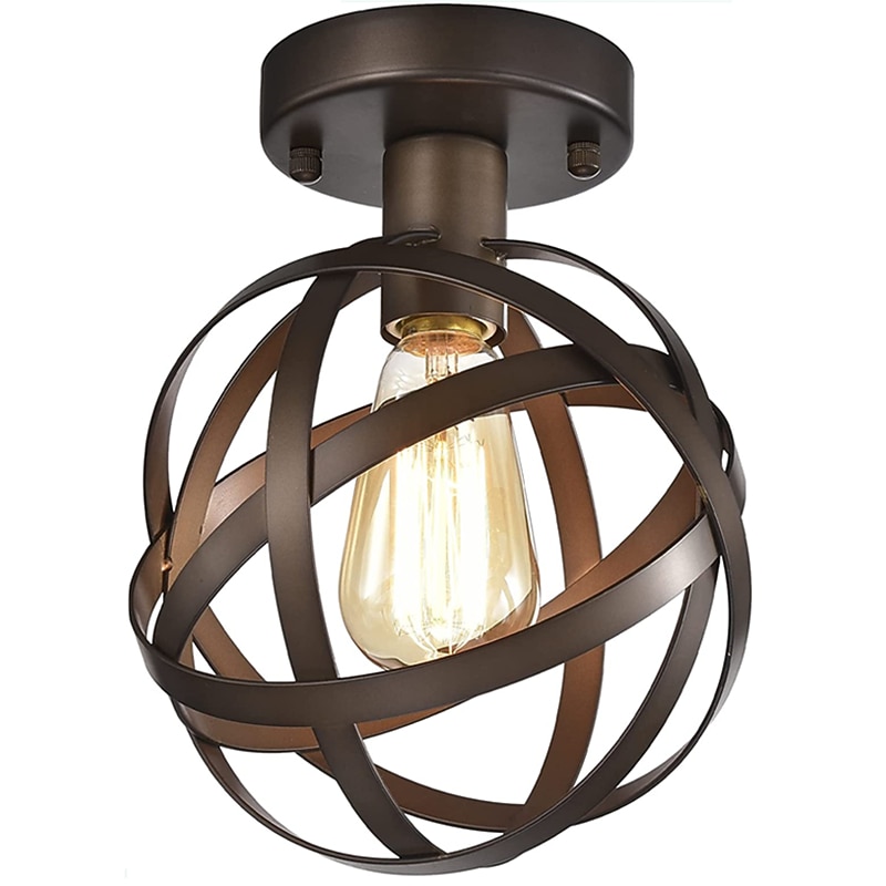 19 cm Globe Design Ceiling Light LED Metal Classic Stylish Painted Finishes Black Artistic Modern 220-240V3