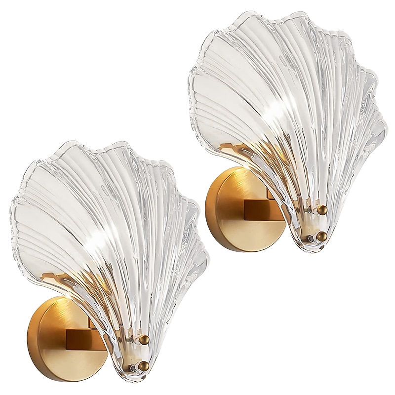 2pcs Crystal Wall Lamp E14 Lamp Cap Postmodern Luxury LED Wall Lamp Champagne Crystal Wall Lamp is Suitable for Bedroom Bedside Aisle Study TV Background Wall Lamp2