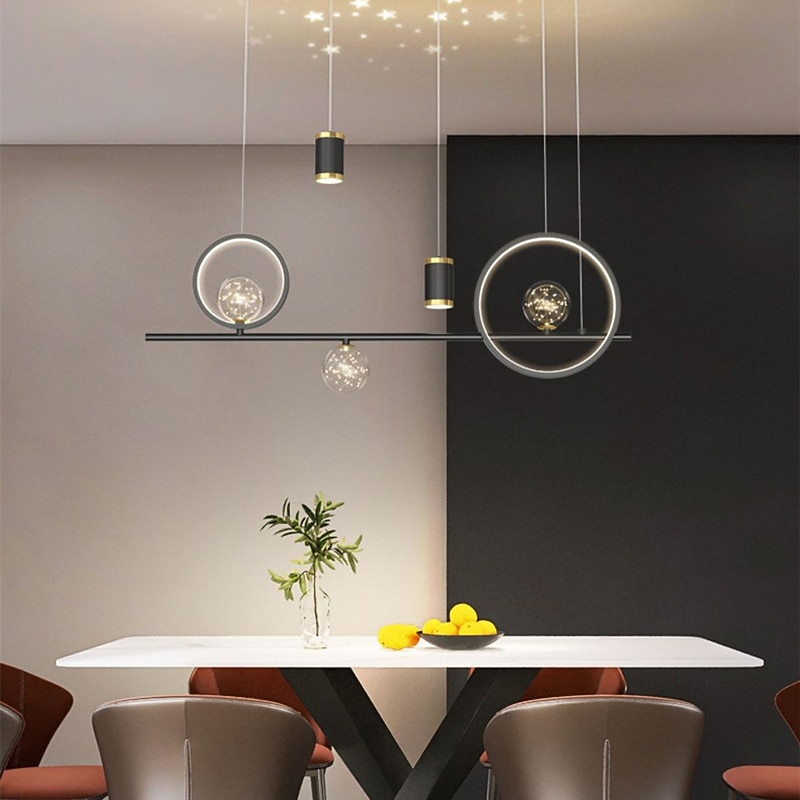 LED Pendant Light Projector Light Modern Nordic Sky Star Chandelier Dining Room Lamp Creative3