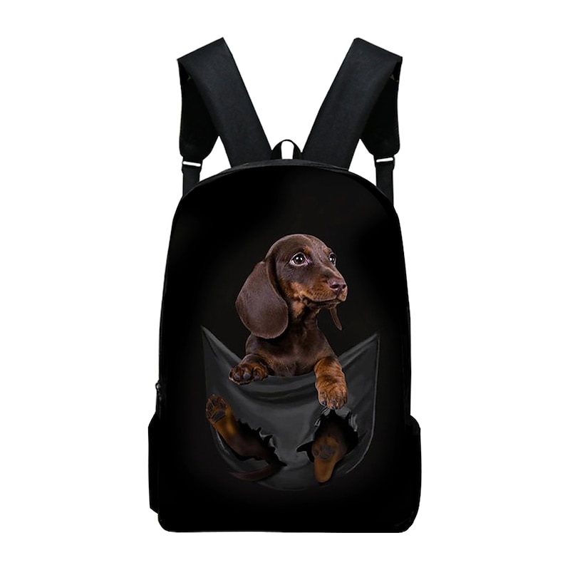 Dachshund Dog Backpack for Kids – Funny Cartoon Pet Print School Bag for Boys and Girls Who Love Dogs2