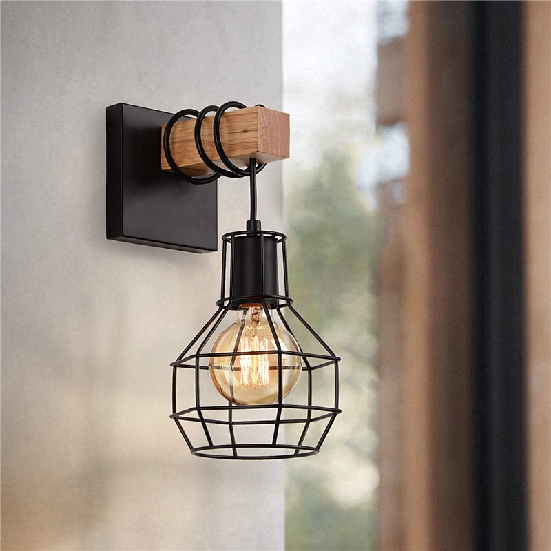 Indoor Wall Light LED Vintage Industrial Style Bedroom Dining Room Living Room Metal Wall Light 220-240V3