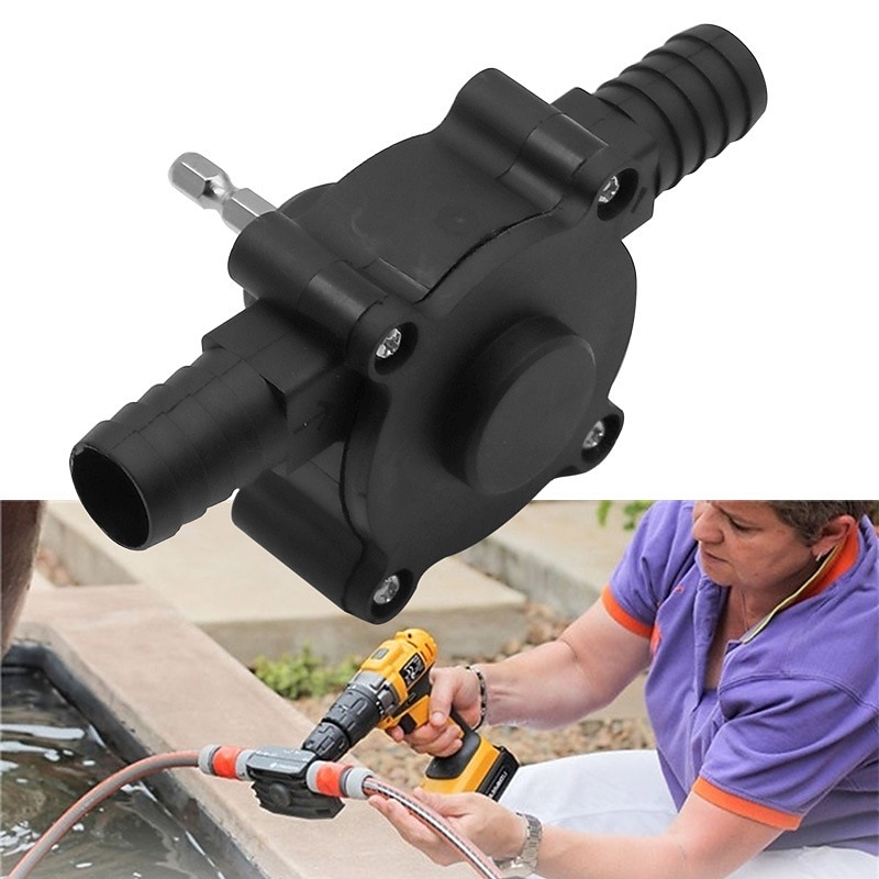 Water Pump Mini Electric Drill Drives Portable Electric Drill Pump Large Flow Pump Self Priming Transfer Oil Fluid Water Pump