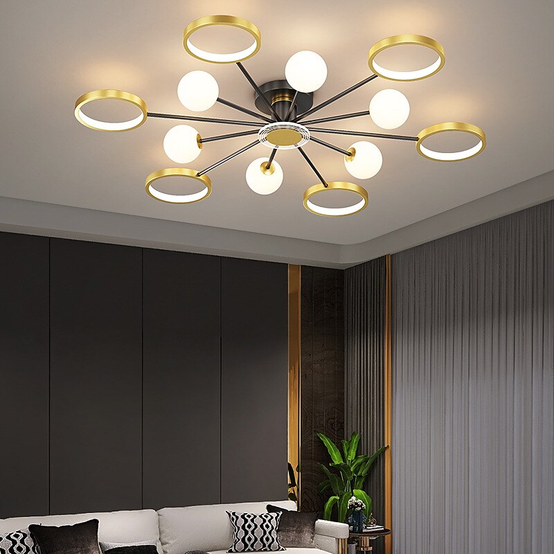 110 cm Ceiling Light LED Metal Artistic Style Modern Luxury Fashion Chandelier Modern Atmosphere Household Living Room Bedroom Lamps2