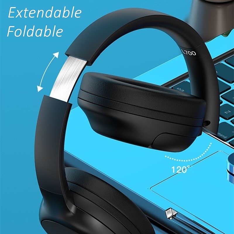 L700 Over-ear Headphone Over Ear Bluetooth 5.1 Noise cancellation Stereo Surround sound for Apple Samsung Huawei Xiaomi MI  Everyday Use Mobile Phone3