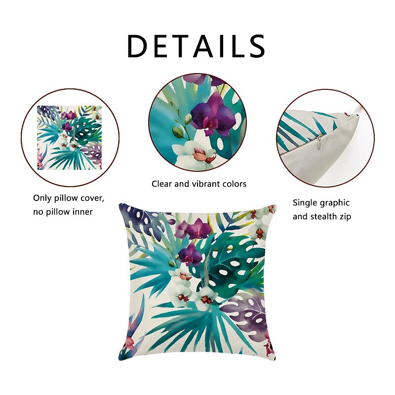 Cushion Cover 1PC Soft Decorative Square Throw Pillow Cover Cushion Case Pillowcase for Sofa Bedroom  Superior Quality Mashine Washable Pack of 1 Outdoor Faux Linen Cushion for Sofa Couch Bed Chair4