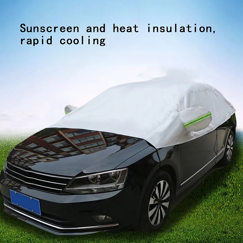 Car Clothing Half Cover Anti-frost Snowproof Waterproof Sun-shade Heat-insulating Dust-proof Four Season Universal2