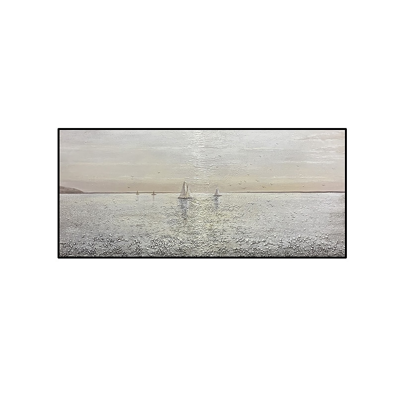 Handmade Hand Painted Oil Painting Sailing Boat On The Sea Canvas Oil Painting Home Decoration Decor Rolled Canvas No Frame Unstretched4