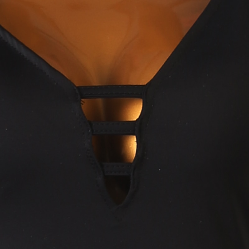 Ballroom Dance Dress Split Joint Pure Color Women's Training Performance Sleeveless Chinlon Chiffon4