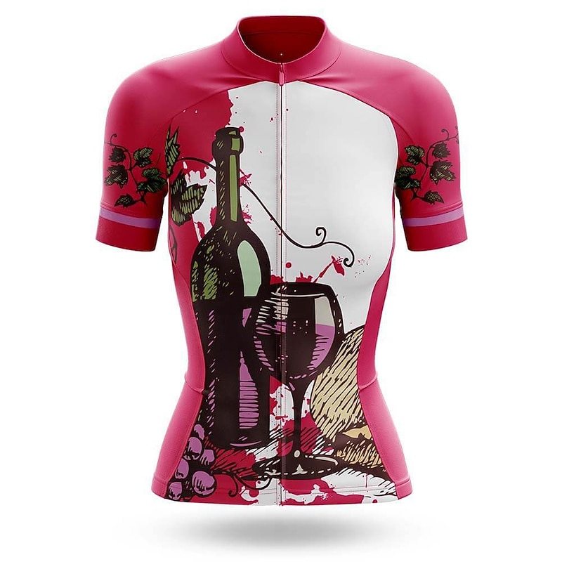 Women's Cycling Jersey Graphic Short Sleeve Bike Jersey Top with 3 Rear Pockets Mountain Bike MTB Road Bike Cycling Quick Dry Reflective Strips Back Pocket Moisture Wicking Sports Blue Sky Blue Green