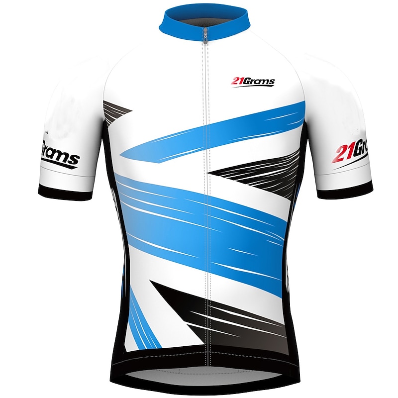 Men's Cycling Jersey Geometric Geometry UK Short Sleeve Bike Jersey Top with 3 Rear Pockets Mountain Bike MTB Road Bike Cycling Quick Dry Reflective Strips Back Pocket Moisture Wicking Sports Yellow 14