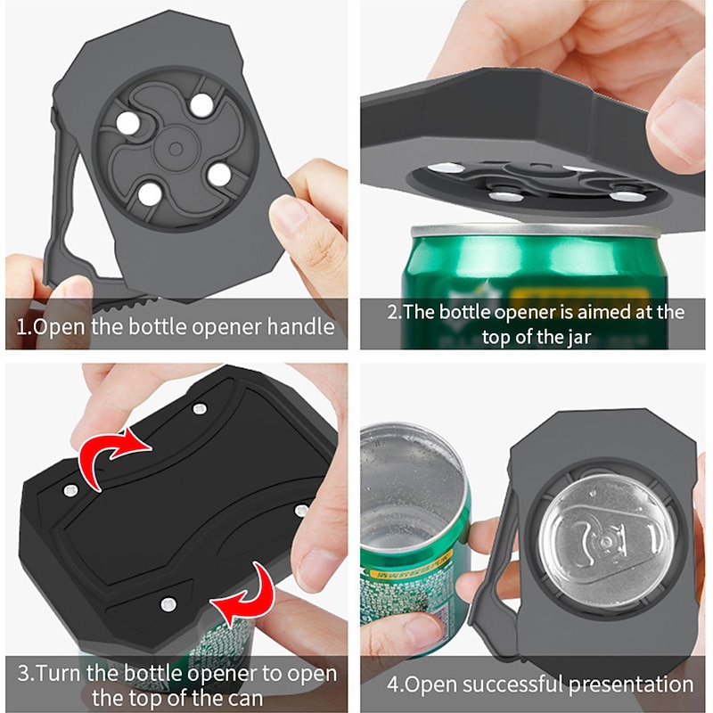 Portable kitchen outdoor bar multi function accessories tool beer cola beverage can opener bottle opener ABS Beer Soda Cap3