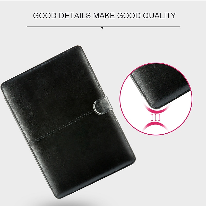 MacBook Case Compatible with Macbook Air Pro 13.3 inch Hard PU Leather Solid Color2
