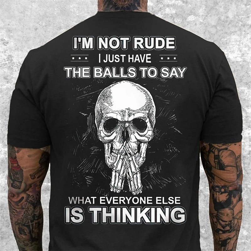 Men's Graphic Skull T Shirt Halloween Shirt Short Sleeve T shirt 3D Print Crew Neck Shirt Fashion Basic Classic Street Casual Daily Black Summer Clothing Apparel S M L XL 2XL 3XL 4XL