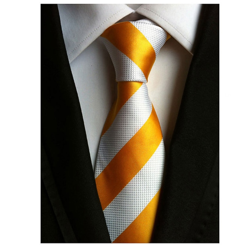 Men's Ties Neckties Work Wedding Gentleman Formal Style Modern Style Fashion Striped Formal Business Formal Evening4