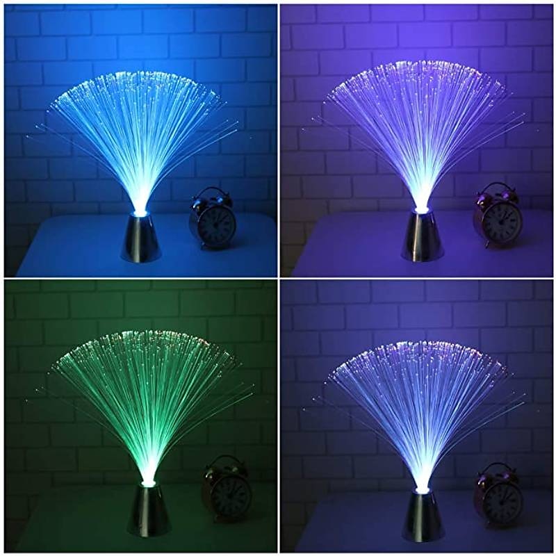 Multicolor LED Fiber Optic Lamp Light Interior Decoration Centerpiece Holiday Wedding Lamp LED Night Light Lamp4