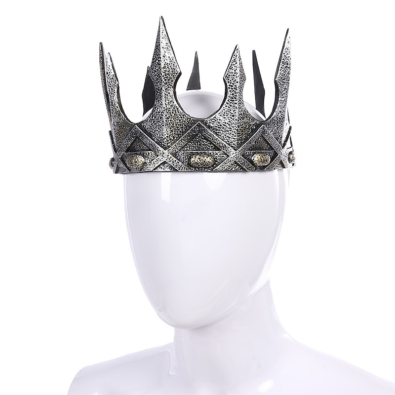 King Crowns for Men - Baroque Vintage Crown, Men's Full Kings Crown for Theater Prom Party, Costume Accessories for Festival2