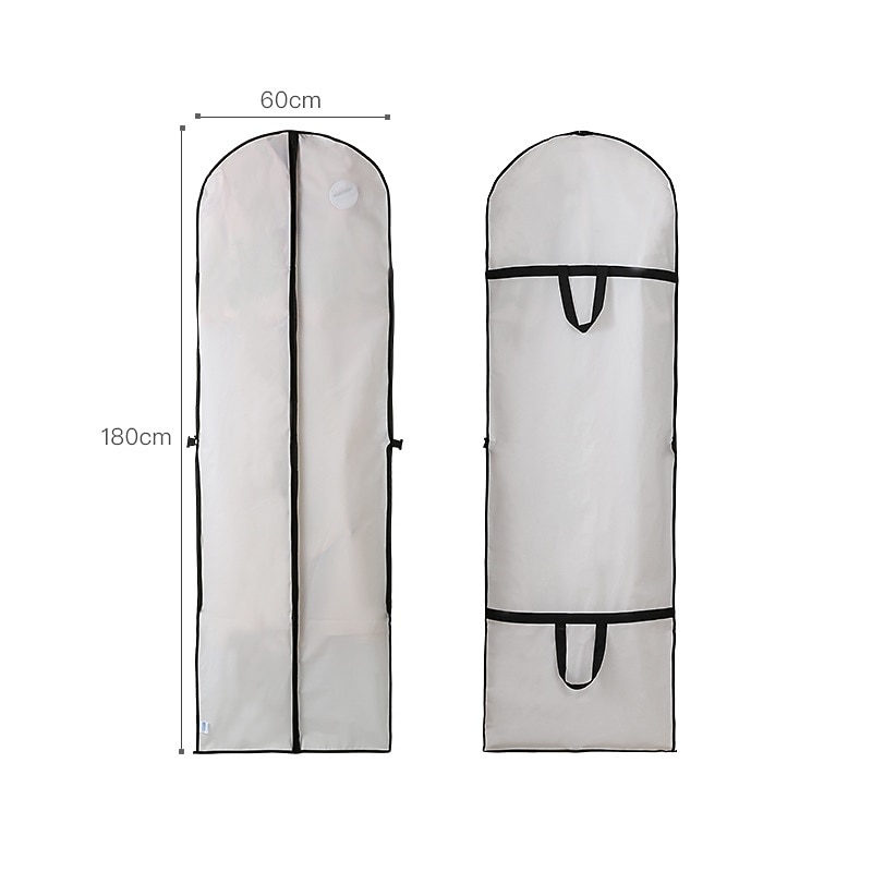 Clothes Dust Cover Garment Bag for Suit Dress Jacket Coat, Dustproof Breathable Protector for Travel, Wedding Dress Bridal Gown Long Storage Bag, Thickened Cover3