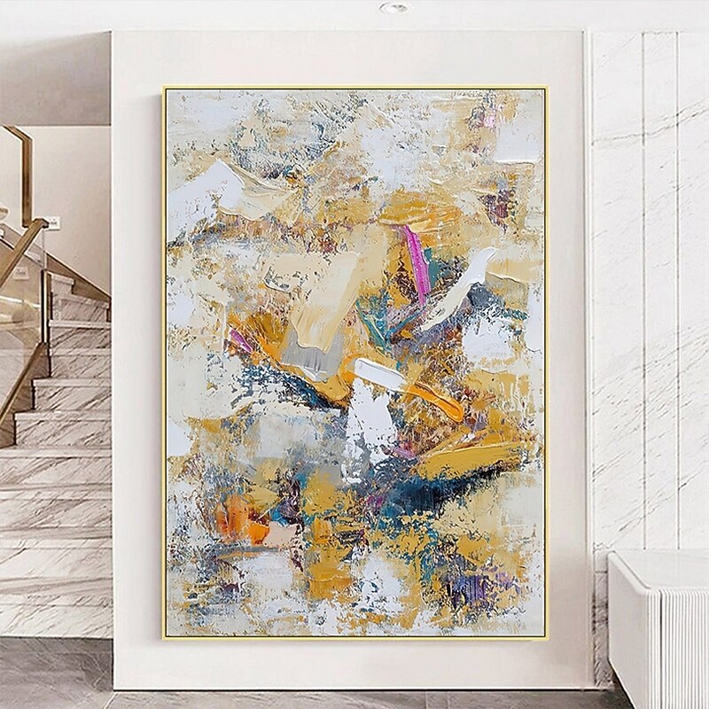 Handmade Hand Painted Oil Painting Wall Art Texture Abstract Modern Art Home Decoration Decor Rolled Canvas No Frame Unstretched4