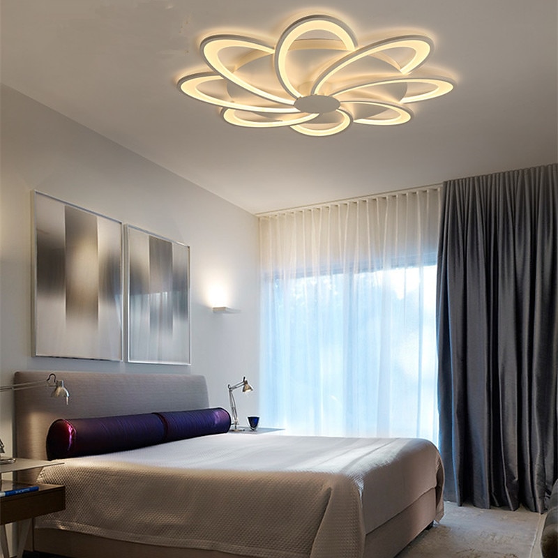 53 cm Ceiling Light LED Modern Living Room Bedroom Flower Shaped Ceiling Lamp4