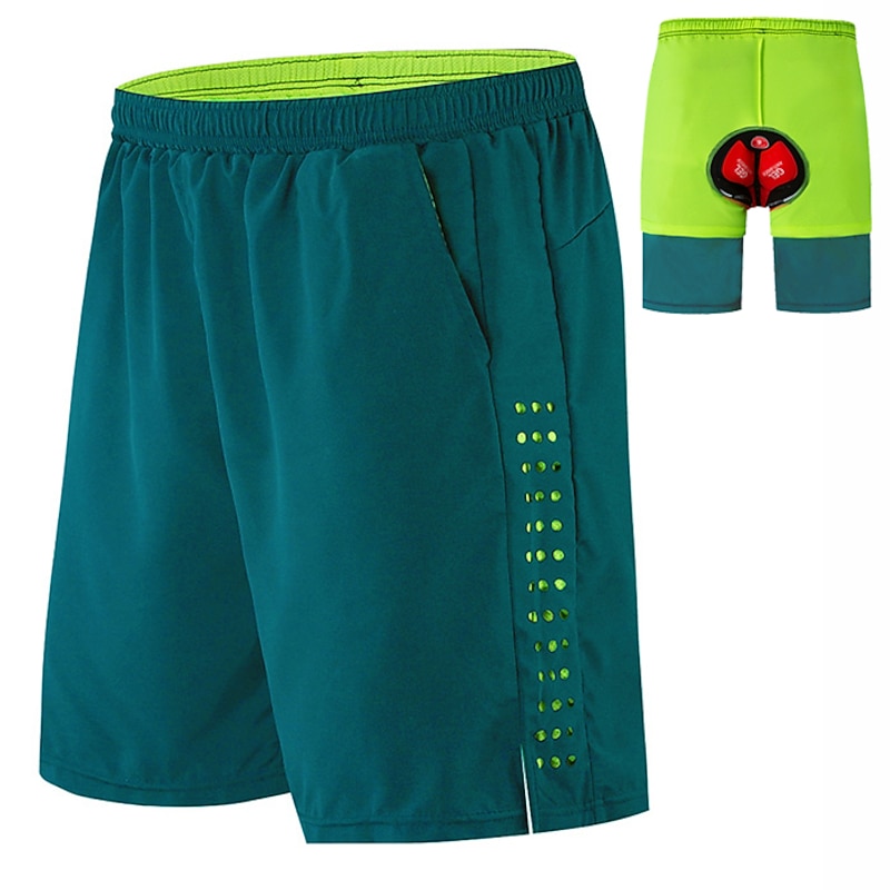 WOSAWE Men's Solid Colored Pocket Cycling MTB Shorts Downhill Shorts Bike Shorts Bike Padded Shorts / Chamois MTB Shorts Race Fit Mountain Bike MTB Road Bike Cycling Sports 3D Pad Quick Dry Moisture4