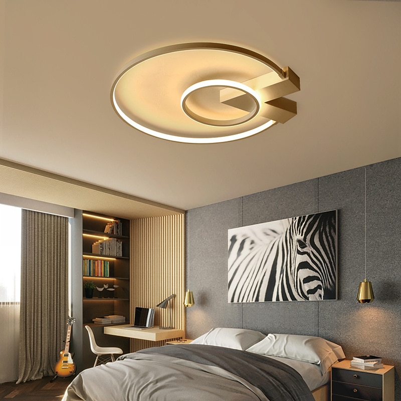 52 cm Ceiling Light LED Dimmable Circle Design Flush Mount Light Metal Layered Modern Style Stylish Painted Finishes 220-240V4