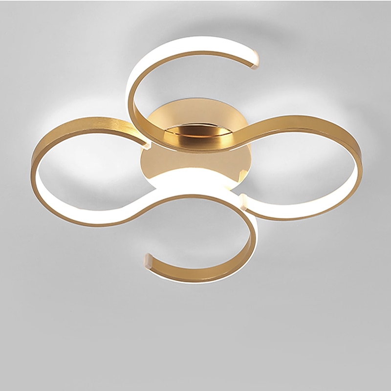 51 cm Ceiling Light LED Dimmable Line Design Aluminum Metal Basic Brushed Modern 220-240V4