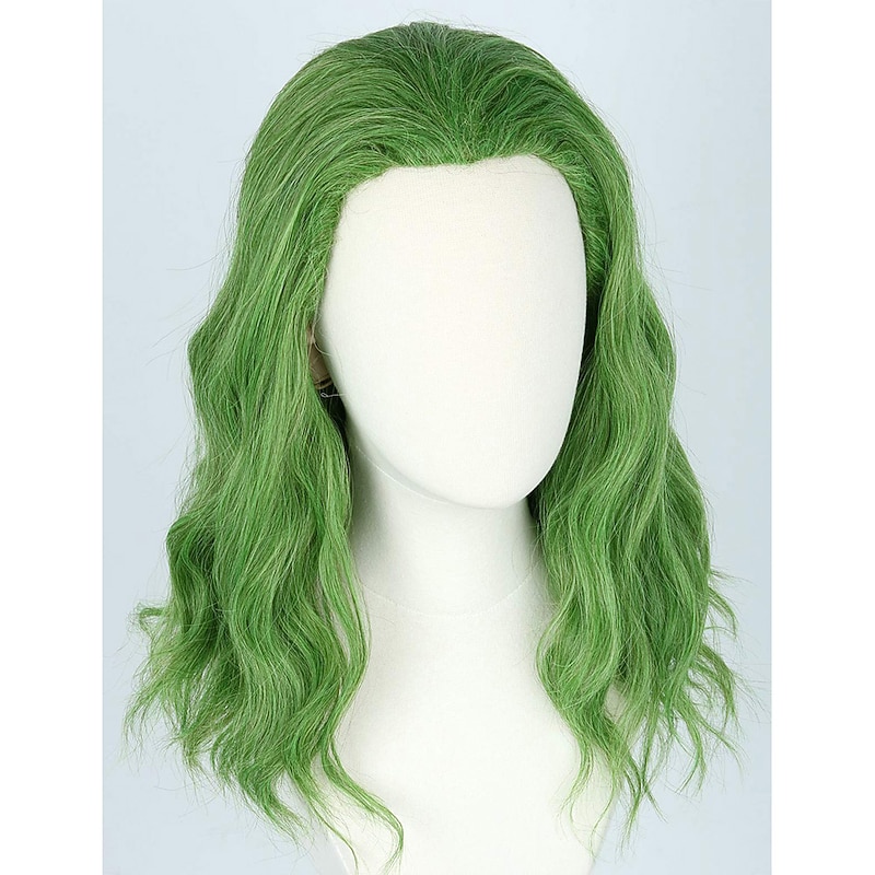 Topcosplay Men's Clown Joker Wig Curly Short Green Cosplay Wig Party Wigs St.Patrick's Day Wigs St.Patrick's Day Wigs4