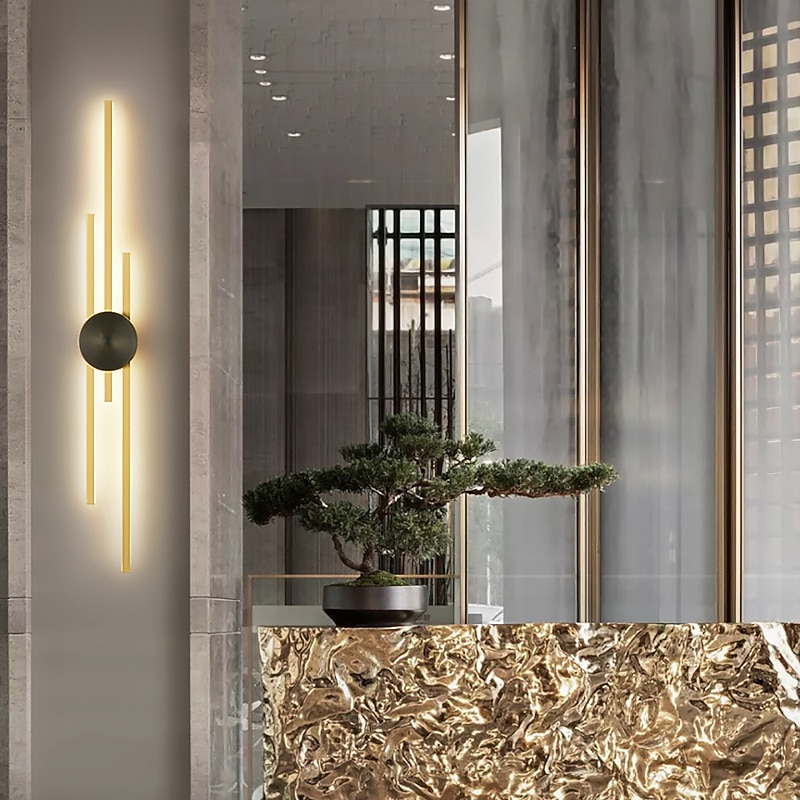 Nordic Style Indoor Wall Lights LED Living Room Shops / Cafes Copper Wall Light 220-240V4