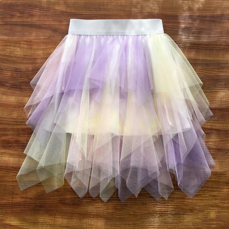 Girls' 3D Color Block Skirt Summer Cute Kids 2-12 Years Outdoor Casual Regular Fit2