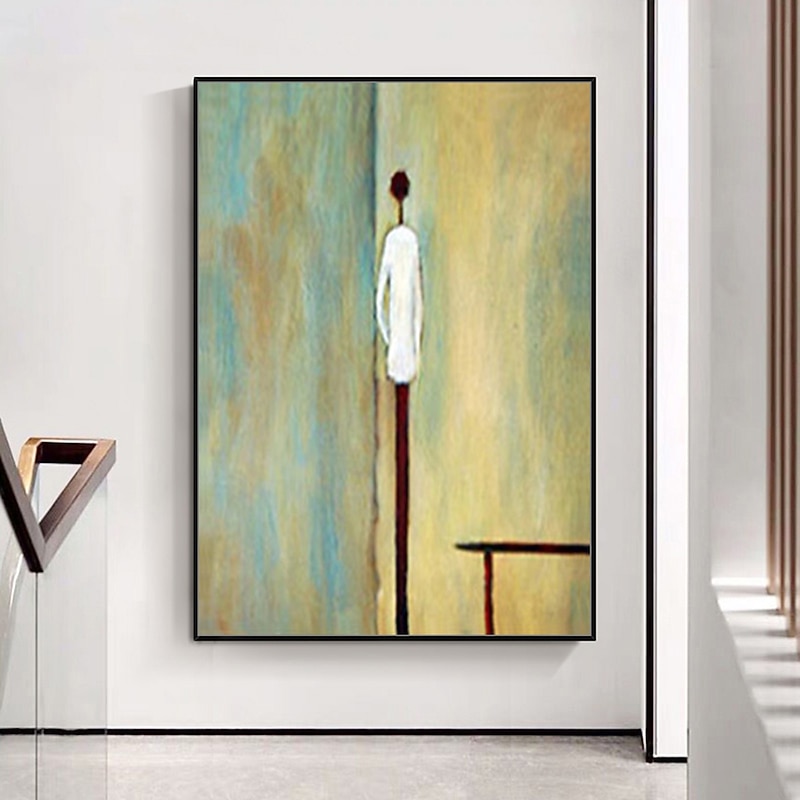 Mintura Handmade Figure Oil Painting On Canvas Wall Art Decoration Modern Abstract Picture For Home Decor Rolled Frameless Unstretched Painting