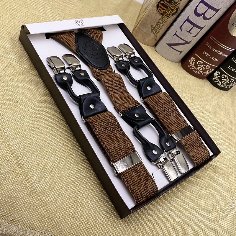 Retro Vintage Roaring 20s 1920s Suspenders The Great Gatsby Fancy Dress Men's Masquerade Wedding Wedding Guest Party / Evening Adults Suspenders4