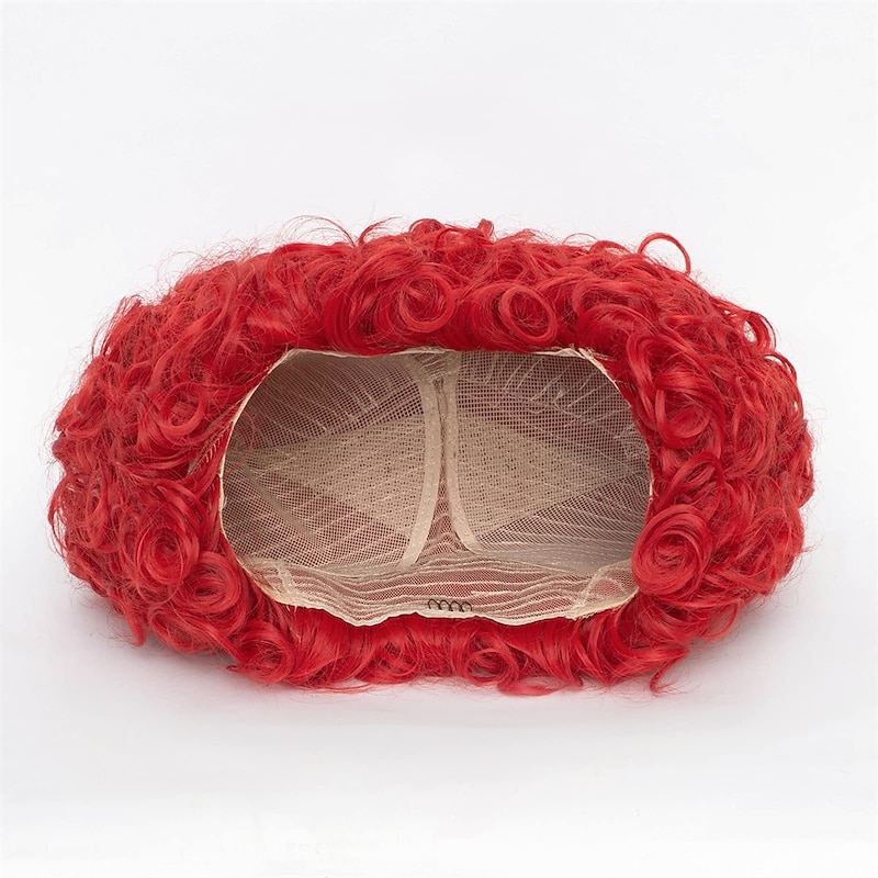 Red Queen Heart Cosplay Wig for Women Girls Pre-styled Fluffy Short Curly Anime Cosplay Party Wigs Halloween Wigs3