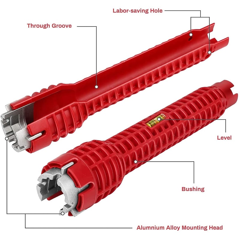 Single Head Sink wrench multifunctional bathroom plumbing installation tool household water pipe faucet maintenance and disassembly tool3