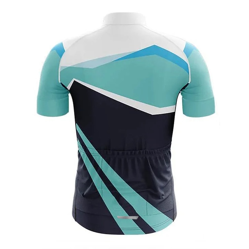 Men's Cycling Jersey Color Block Short Sleeve Bike Top with 3 Rear Pockets Mountain Bike MTB Road Bike Cycling Quick Dry Reflective Strips Back Pocket Moisture Wicking Sports Yellow Red Blue Clothing3