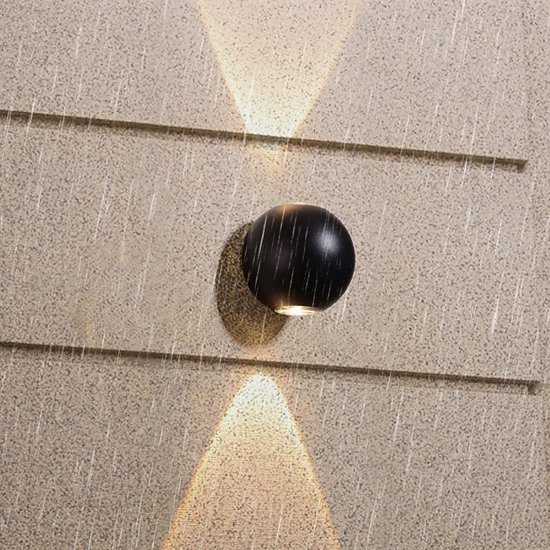 Modern Outdoor Wall Lights LED Indoor Wall Lights Outdoor Shops / Cafes Aluminum Wall Light IP65 85-265V 6 W3