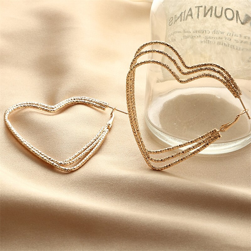 Women's Earrings Chic & Modern Party Heart Earring / Party Evening / Gold / Fall / Winter / Spring4