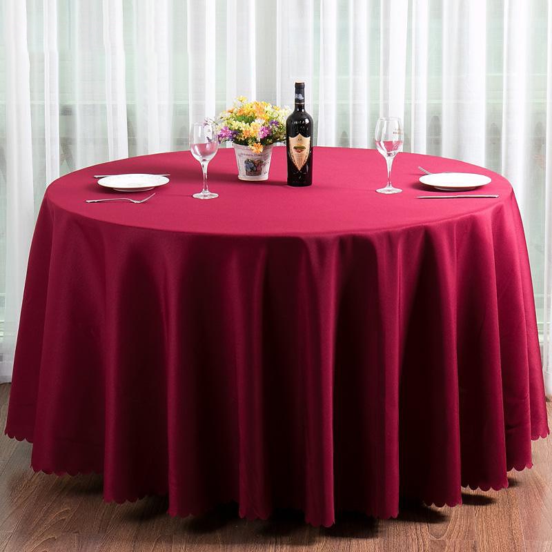Round Tablecloths Fabric Table Cover Linens for Wedding Party Polyester Reception Banquet Events Kitchen Dining2
