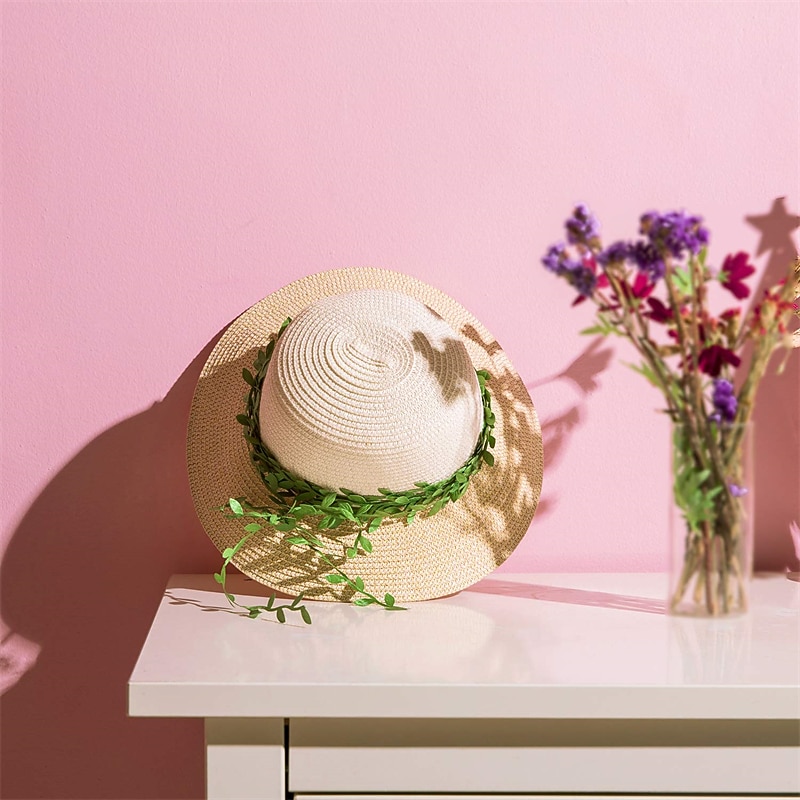 265 Ft Leaf Ribbon Artificial Vines Leaves String Trim Ribbon Wild Jungle Botanical Greenery for Baby Shower Party Wedding Home Wreaths & DIY Craft3