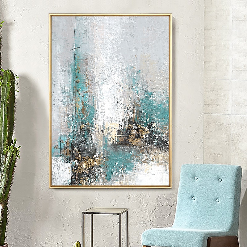 Mintura Handmade Oil Painting On Canvas Wall Art Decoration Modern Abstract Picture For Home Decor Rolled Frameless Unstretched Painting4