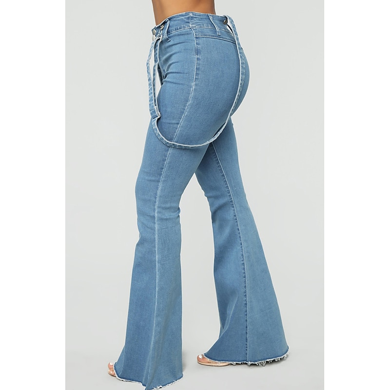 Hippie 1980s Masquerade Bell Bottoms Denim Pants Goth Girl Fancy Dress Women's Masquerade Party / Evening Pride Parade Pride Month Adults' Pants