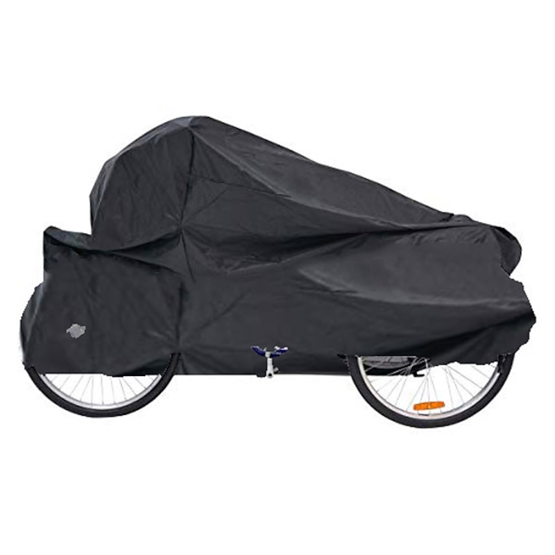 adult tricycle cover bike cover, outdoor bicycle motorcycle storage cover, heavy duty ripstop material, waterproof &amp; anti-uv (l)3