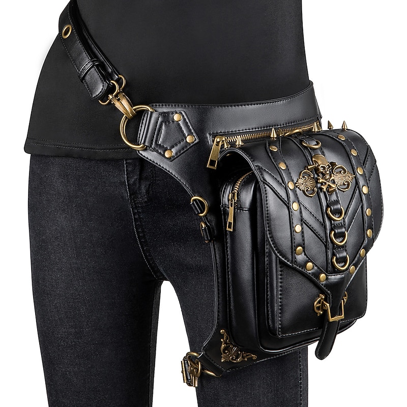 Retro Vintage Punk & Gothic Steampunk Backpack Fanny Pack Plague Doctor Fancy Dress Men's Women's Masquerade Back To School Party / Evening Adults Bag