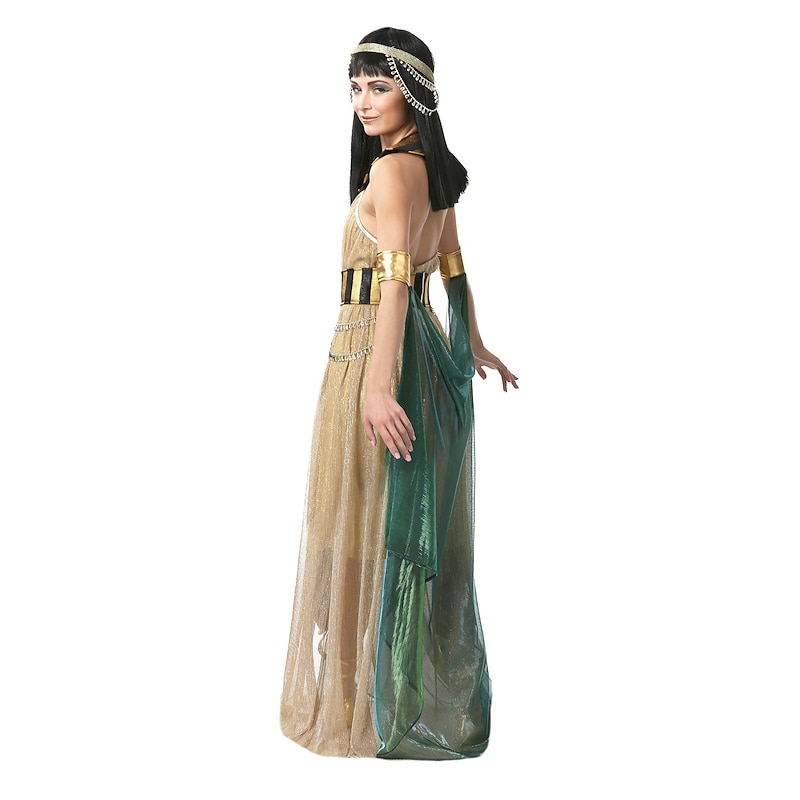 Couples Cosplay Cleopatra Pharaoh Outfits Couples' Costumes Men's Women's Movie Cosplay Cosplay Costume Party Black Dress Waist Belt Bracelets Carnival Masquerade Valentine's  Day3