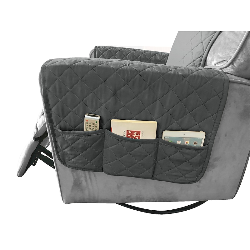 Recliner Quilted Chair Cover Recliner Covers Slipcover Furniture Protector with Elastic Straps for Living Room Non Slip Washable Cover for Pets Kids Children2