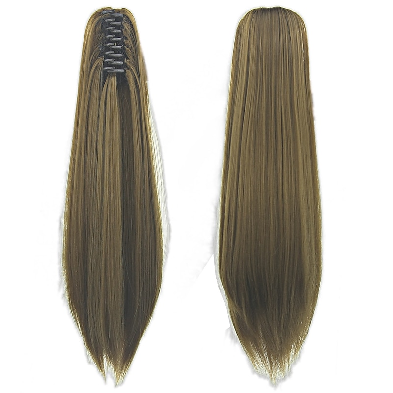 15 Colors Optional Ponytail Long Straight Hair European and American Style Hair Extensions Wigs4