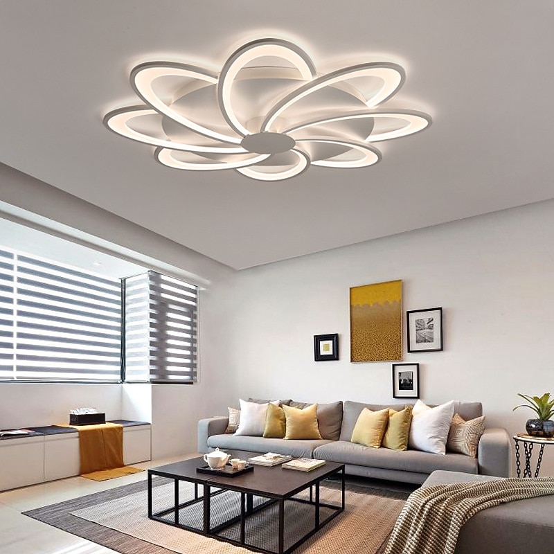 53 cm Ceiling Light LED Modern Living Room Bedroom Flower Shaped Ceiling Lamp