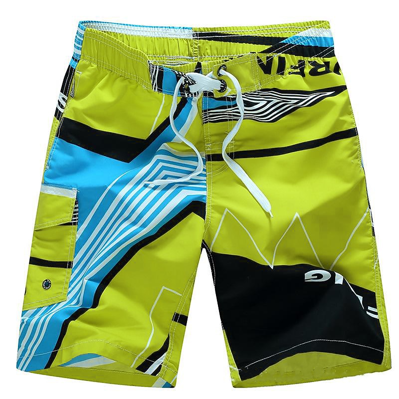 Men's Swim Trunks Swim Shorts Quick Dry Lightweight Board Shorts Bathing Suit with Pockets Mesh Lining Drawstring Swimming Surfing Water Sports Printed3